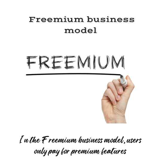 In the Freemium business model users only pay for advanced features.