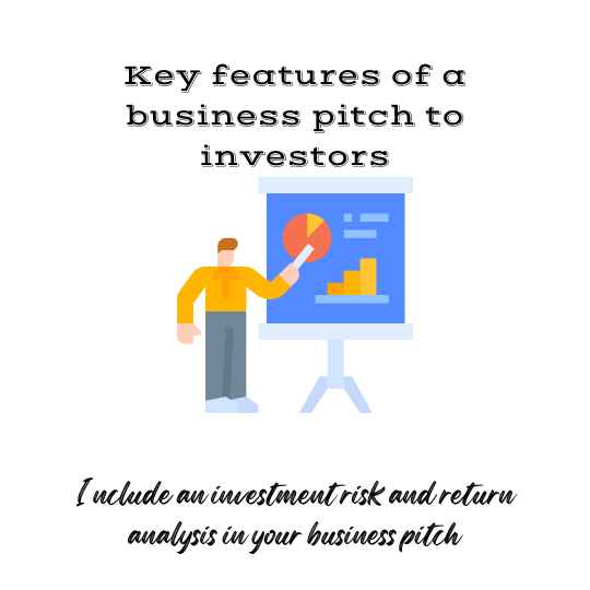 Include an investment risk and return analysis in your business pitch to investors