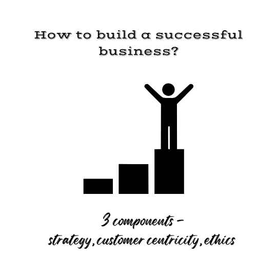 Successful business is built on strategy, customer-centricity and ethics.