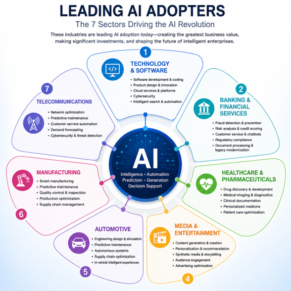 Which Industries Are Leading the AI Revolution?
